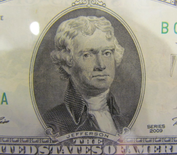 토머스제퍼슨-2달러-초상화