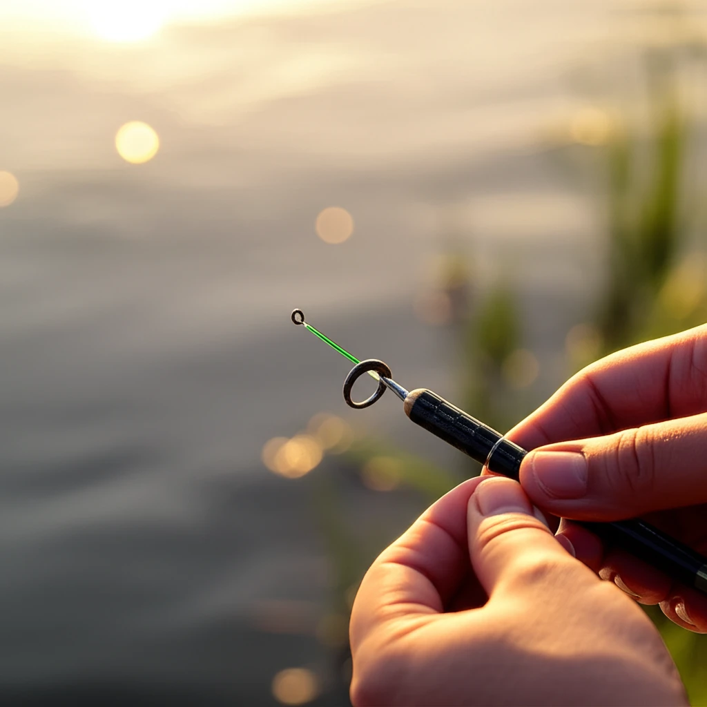 부러진 낚시대 초릿대, 교체로 새 낚