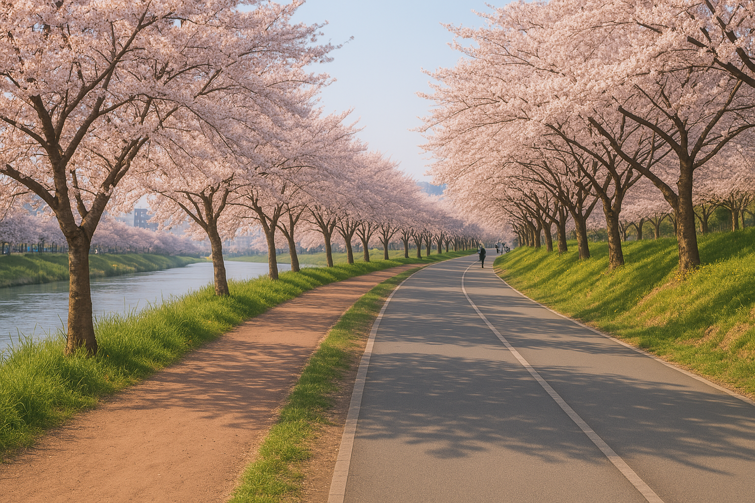 삼천변 벚꽃 이미지 1