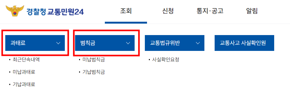 과태료와 범칙금의 차이
