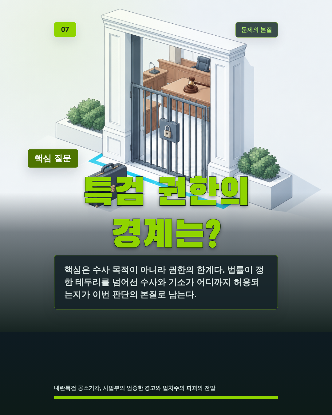 특검 권한의 경계는?