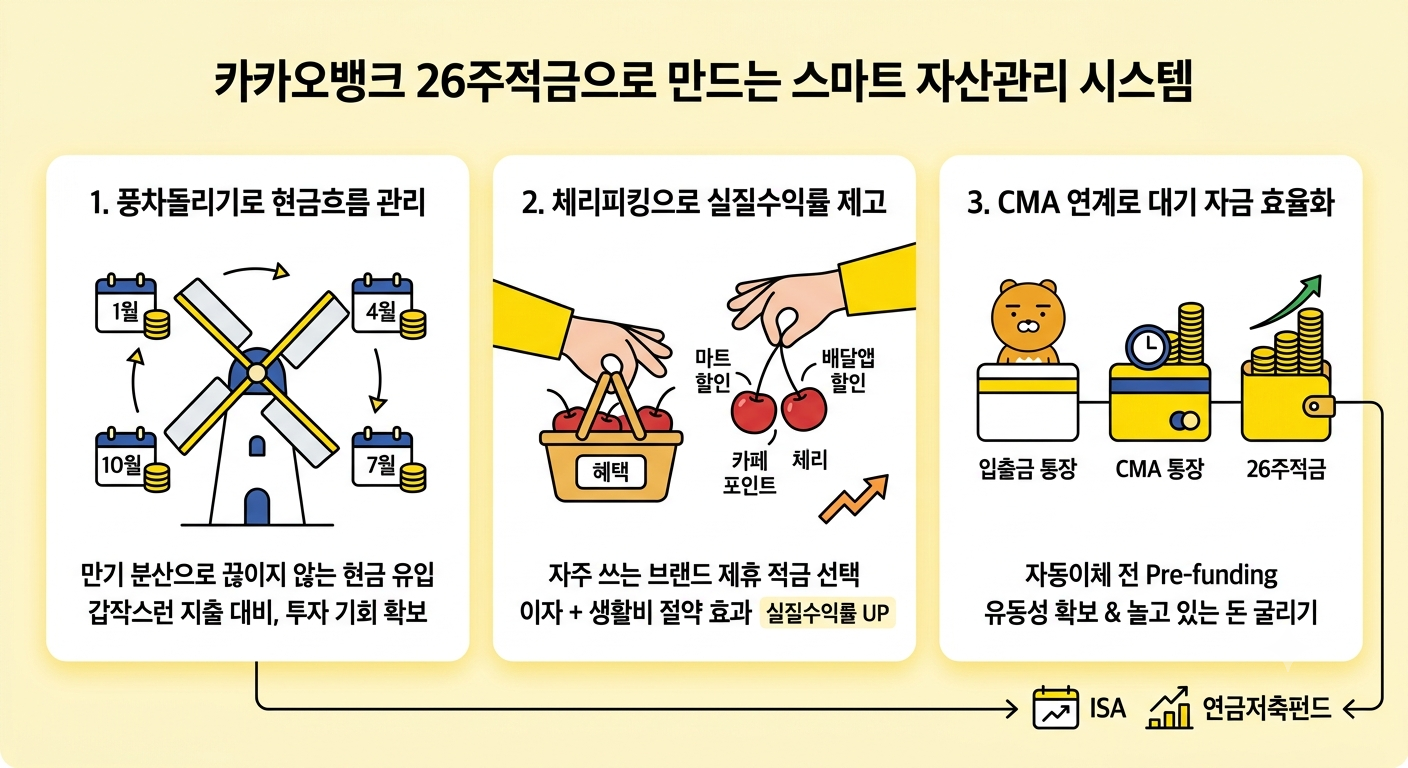 26주적금 (풍차돌리기, 체리피킹, CMA)