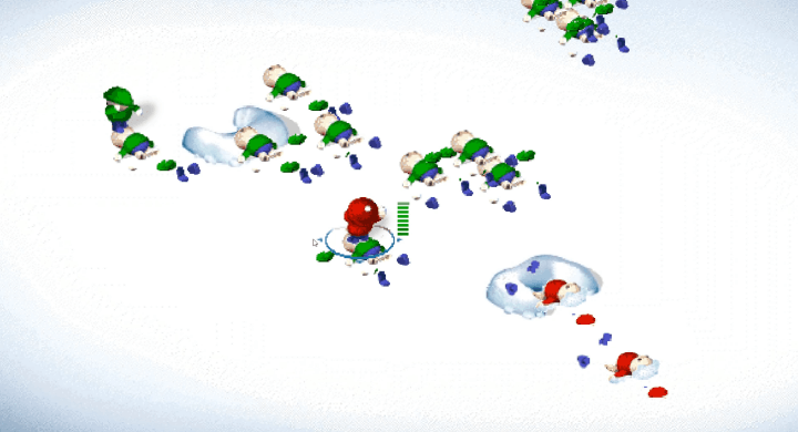 눈덩이를-던지기-위해-게이지를-충전하는-장면