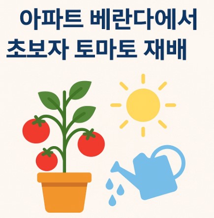 아파트 베란다에서 초보자 토마토 재배하기 사진