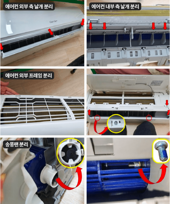 캐리어 에어컨 청소 포인트