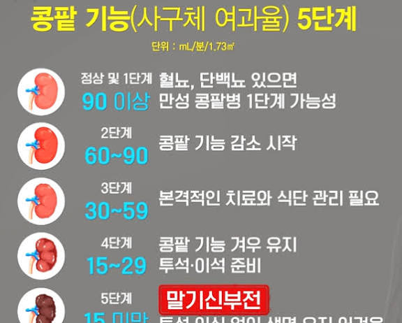 신장 안좋을때 나타나는 증상 원인 당뇨 고혈압