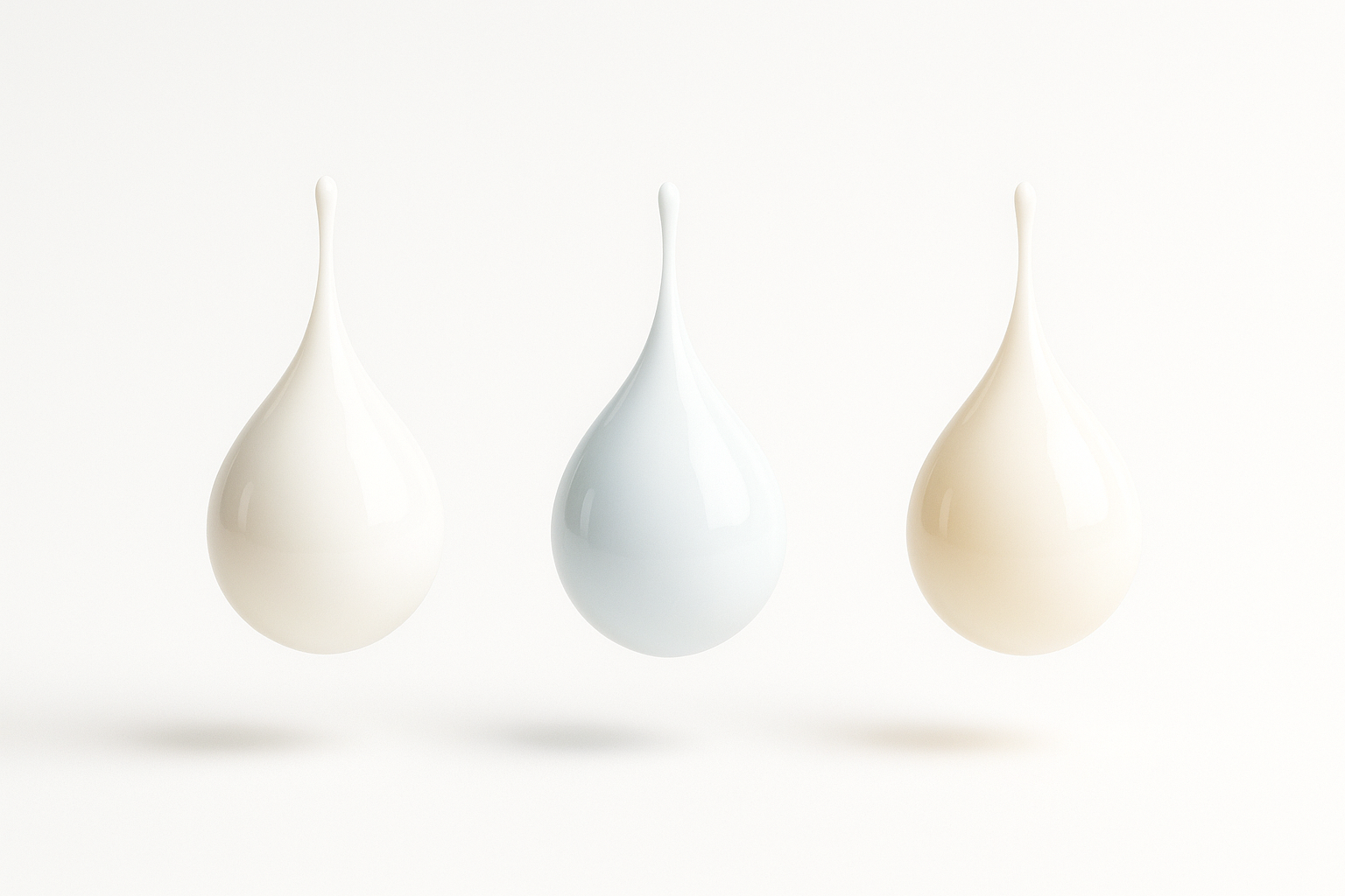 유당, 락타아제, 락토프리를 상징화한 우유 물방울 3개