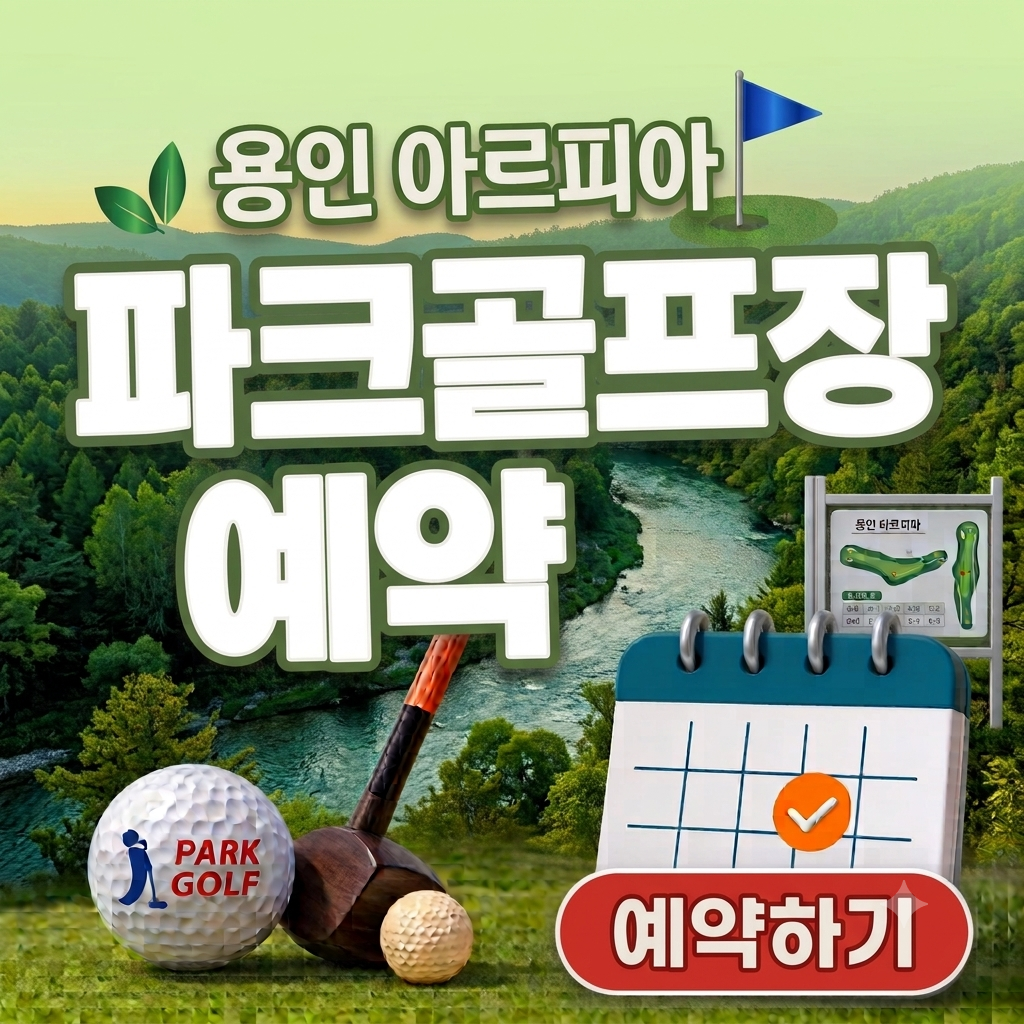 용인 아르피아 파크골프장 예약 방법 이용요금 무료 라운딩 기회