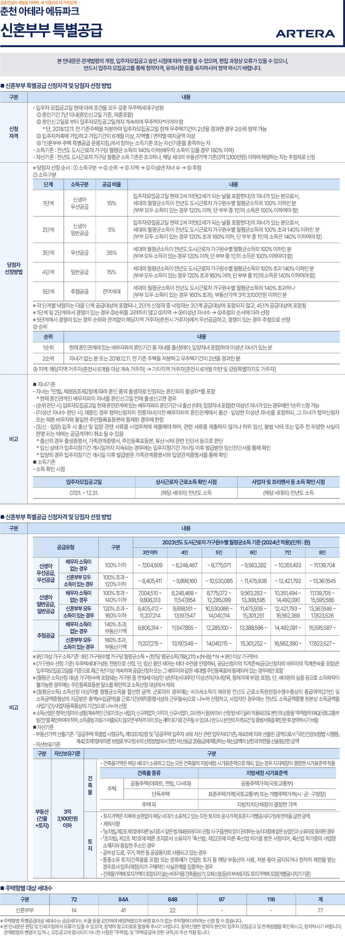 춘천 아테라 에듀파크 특별공급