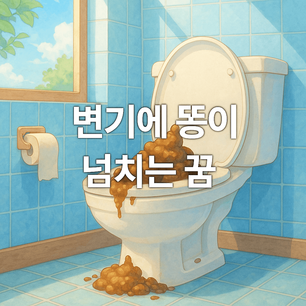 변기에 똥이 넘치는 꿈 해몽