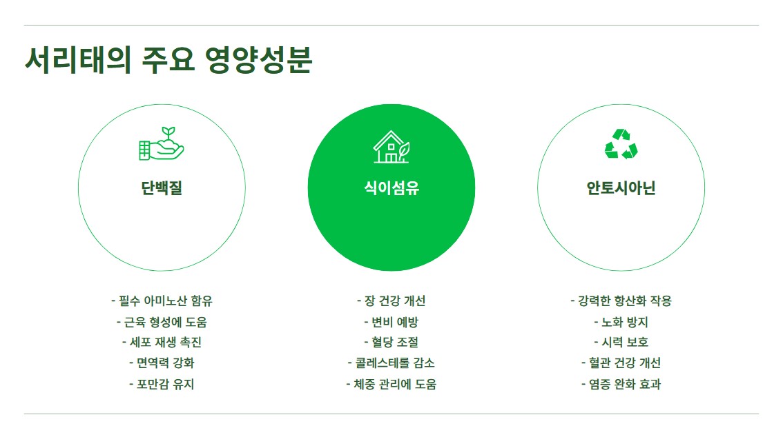 서리태의 주요 영양성분
