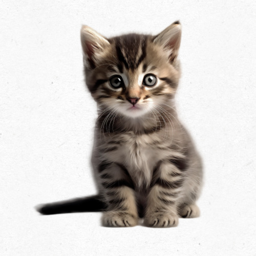 블랙 앤 화이트 배경의 고양이 그림