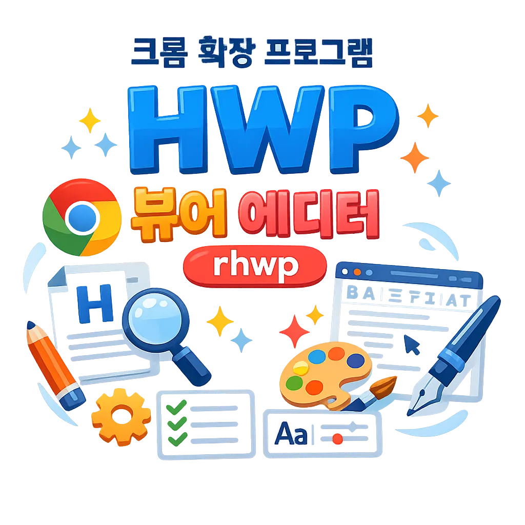 크롬 확장 프로그램 HWP 뷰어 에디터 rhwp 설치 사용 방법