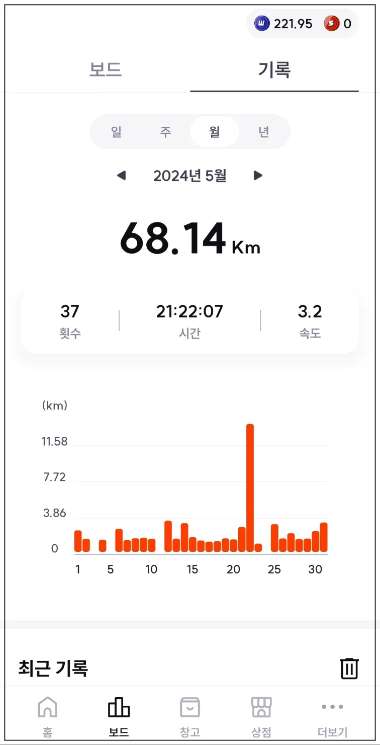 걷기-앱테크-슈퍼워크-5월-기록
