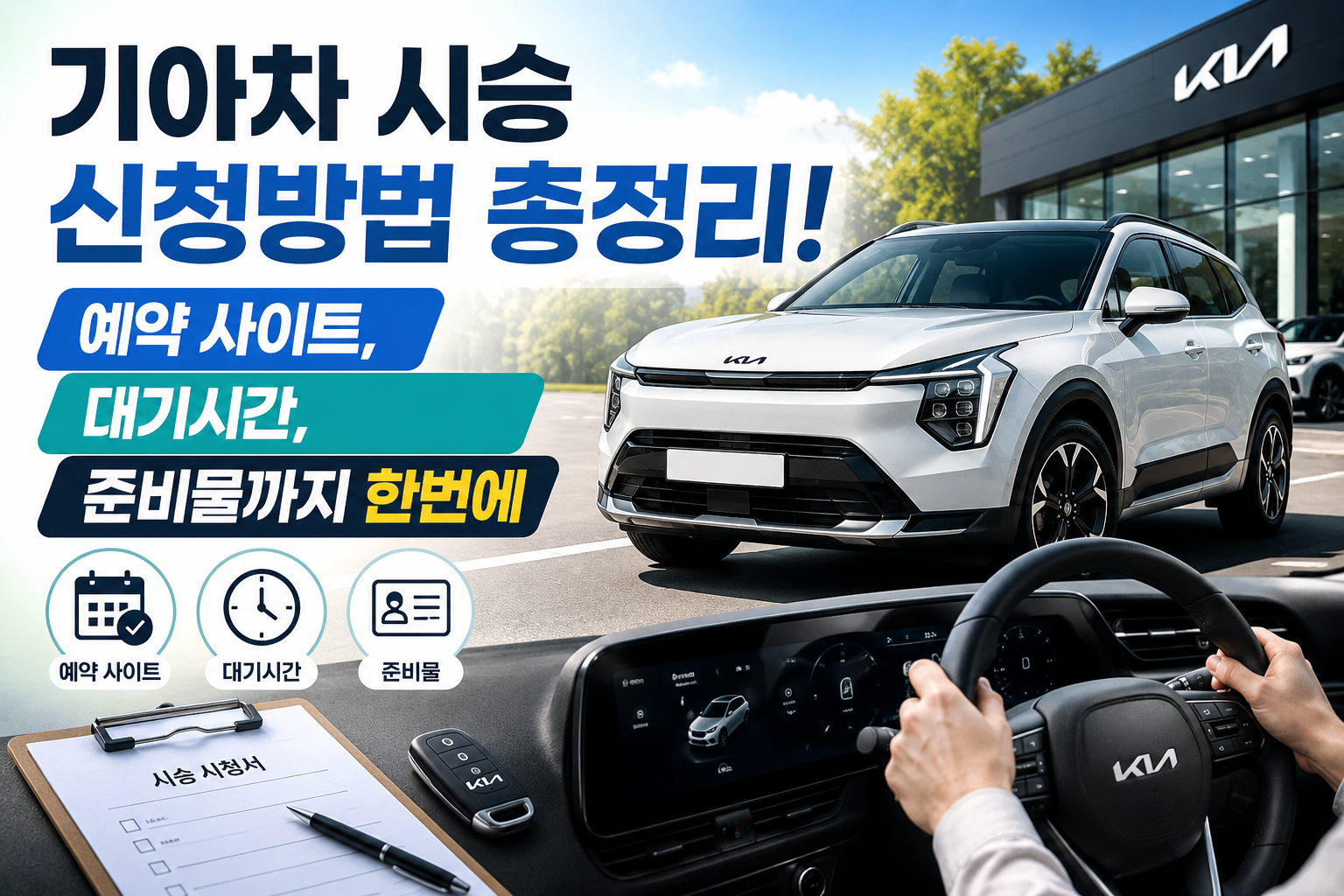 기아차 시승 신청방법 총정리! 예약 사이트, 대기시간, 준비물까지 한번에 관련 사진