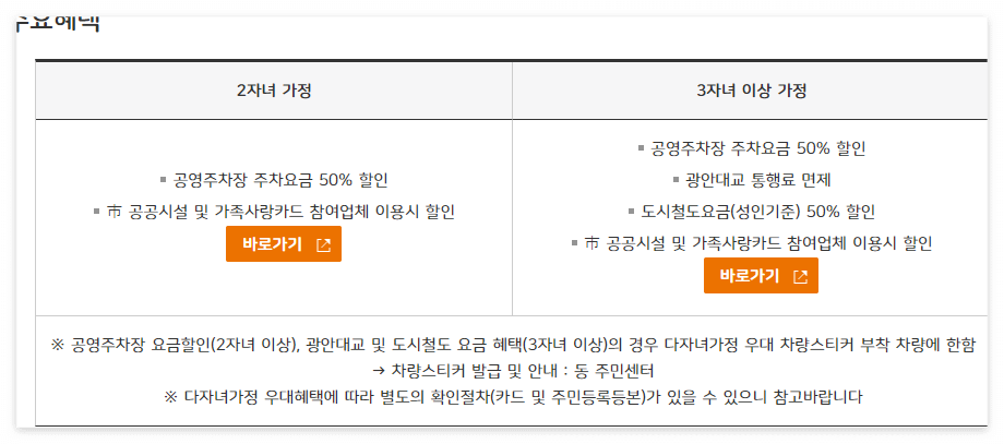 부산시 다자녀 혜택 교육포인트 동백전4