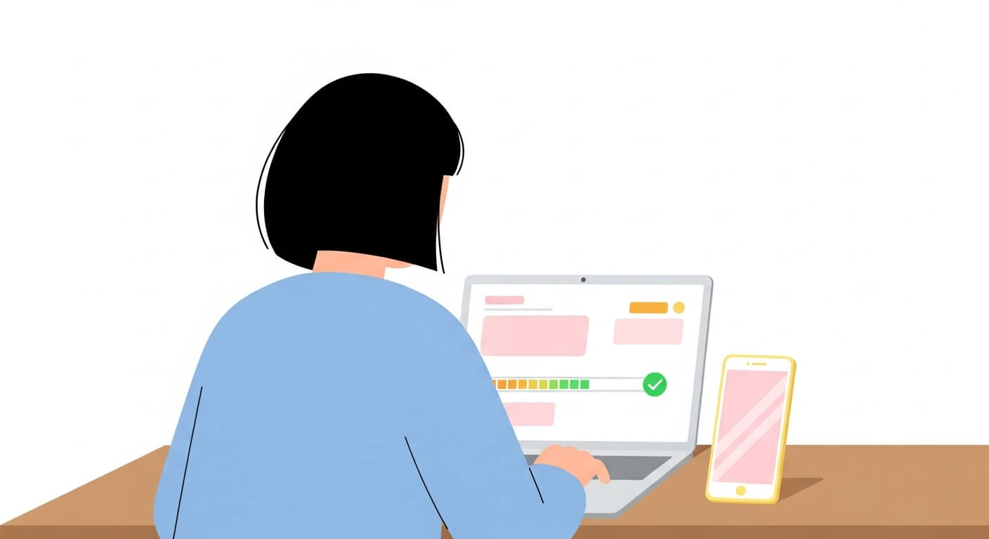 홈택스와 손택스를 통해 온라인으로 근로장려금을 신청하는 과정을 보여주는 장면2로, 누구나 간편하게 신청할 수 있어야 합니다.