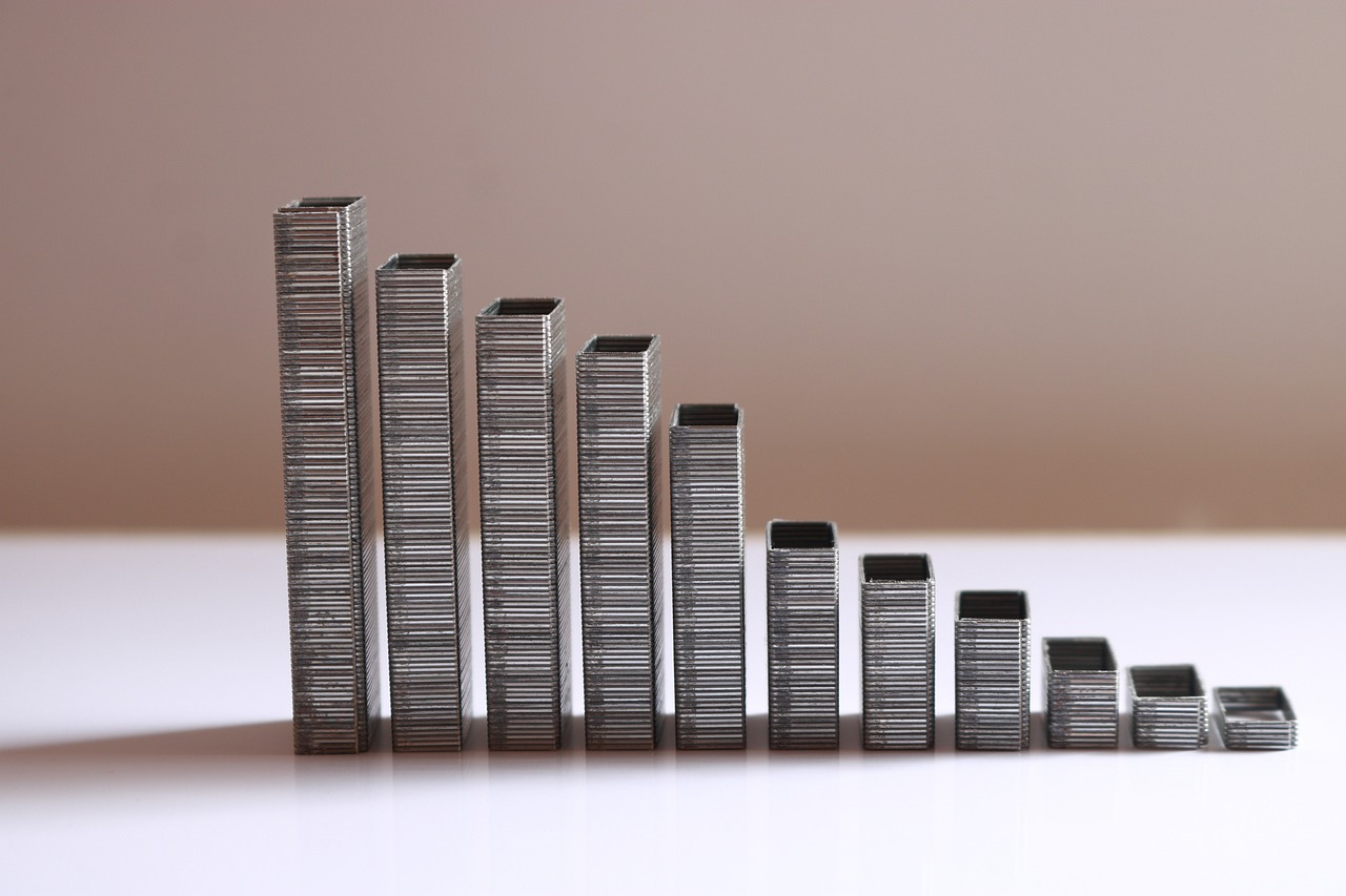 하락하는 그래프 사진