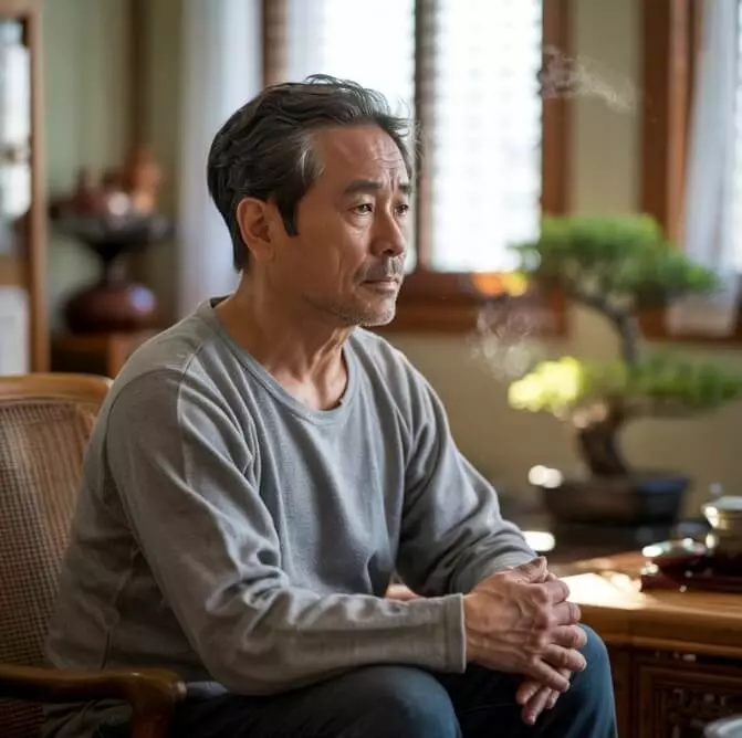 남성 갱년기로 우울한 남성