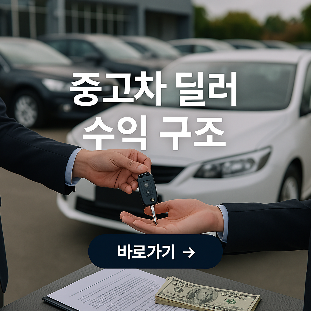 중고차 딜러 수익 구조 사진