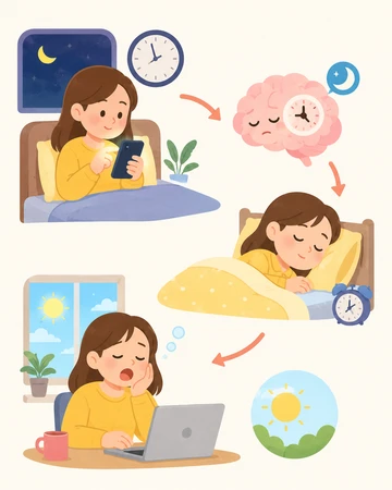 늦게 자는 생활과 피로 영향 정리14