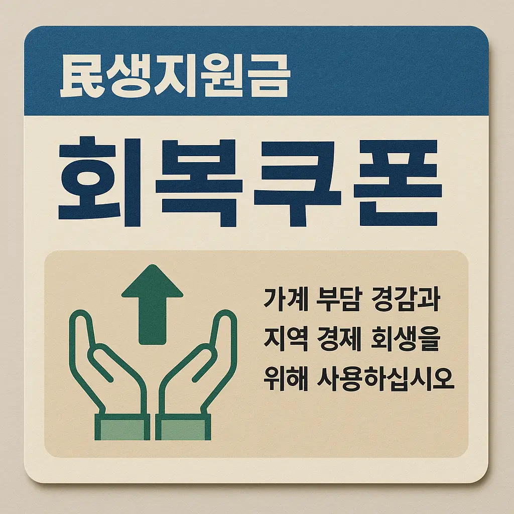 전국민 민생지원금 회복쿠폰 이미지