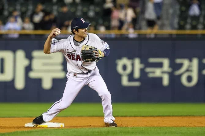 두산 유격수 김재호 선수 은퇴