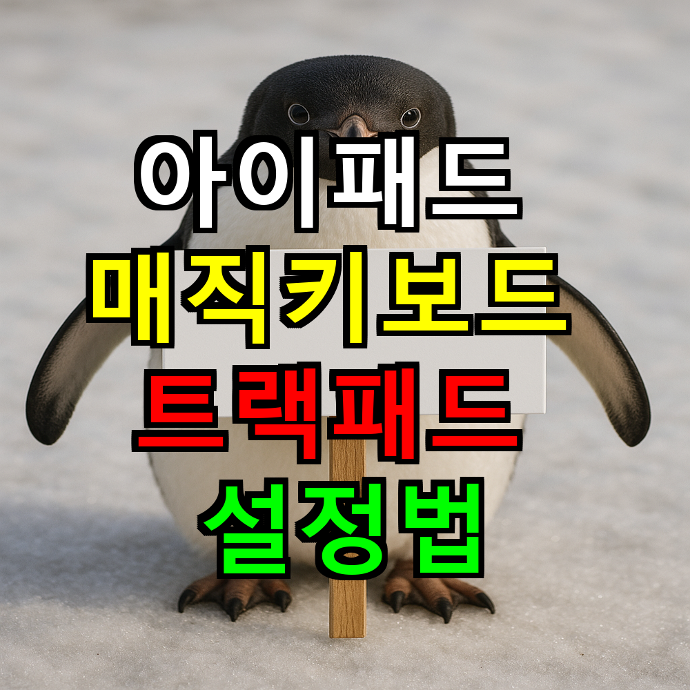 아이패드 매직키보드 트랙패드 설정법