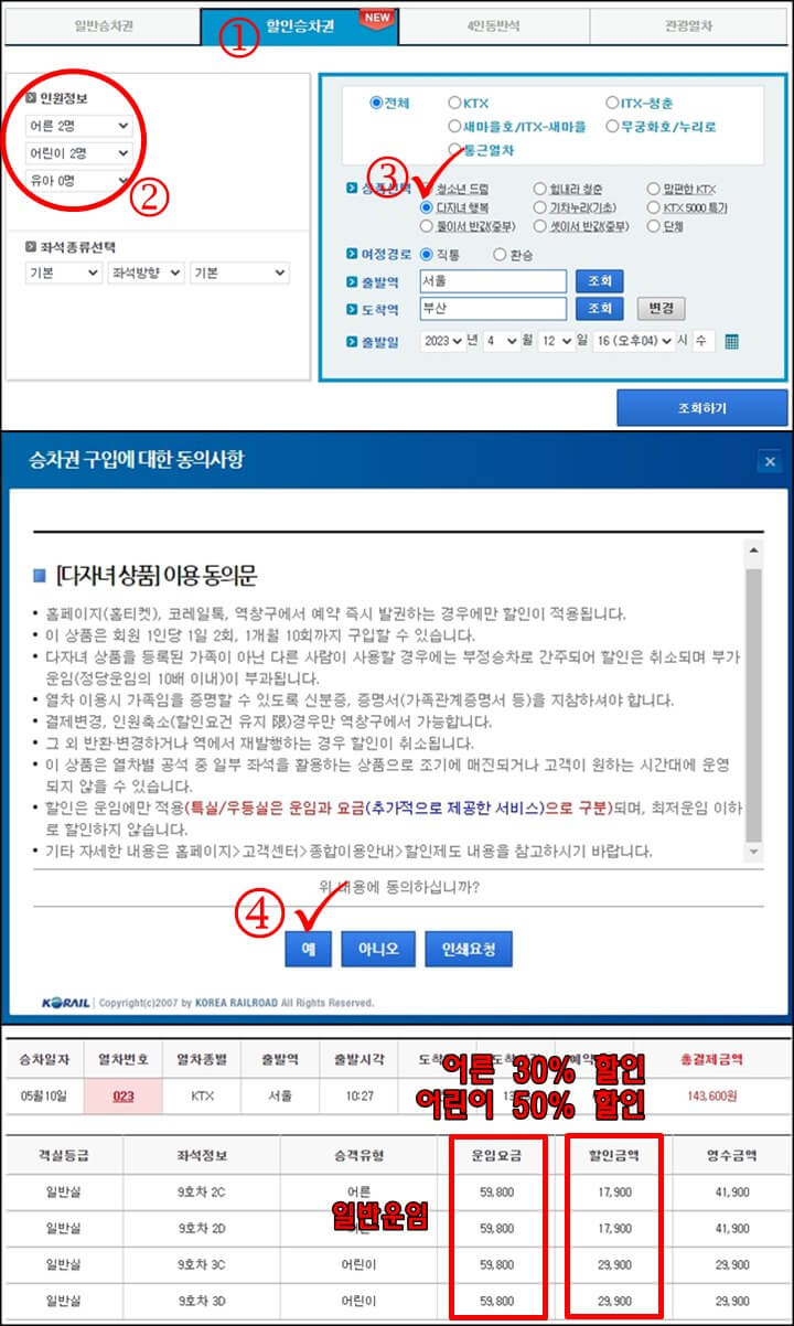 ktx-다자녀행복-할인-예매