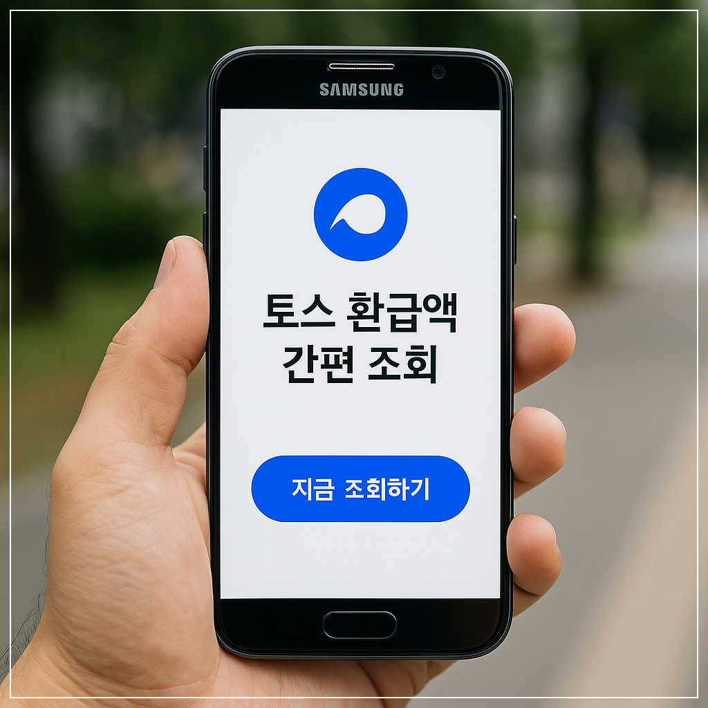 토스 앱 환급액 조회 기능