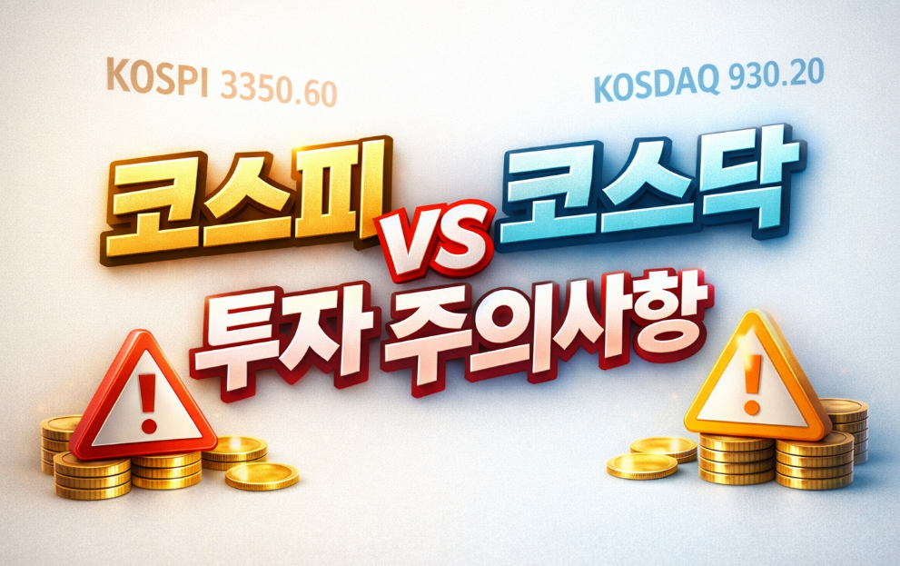 코스피 코스닥 투자 주의사항