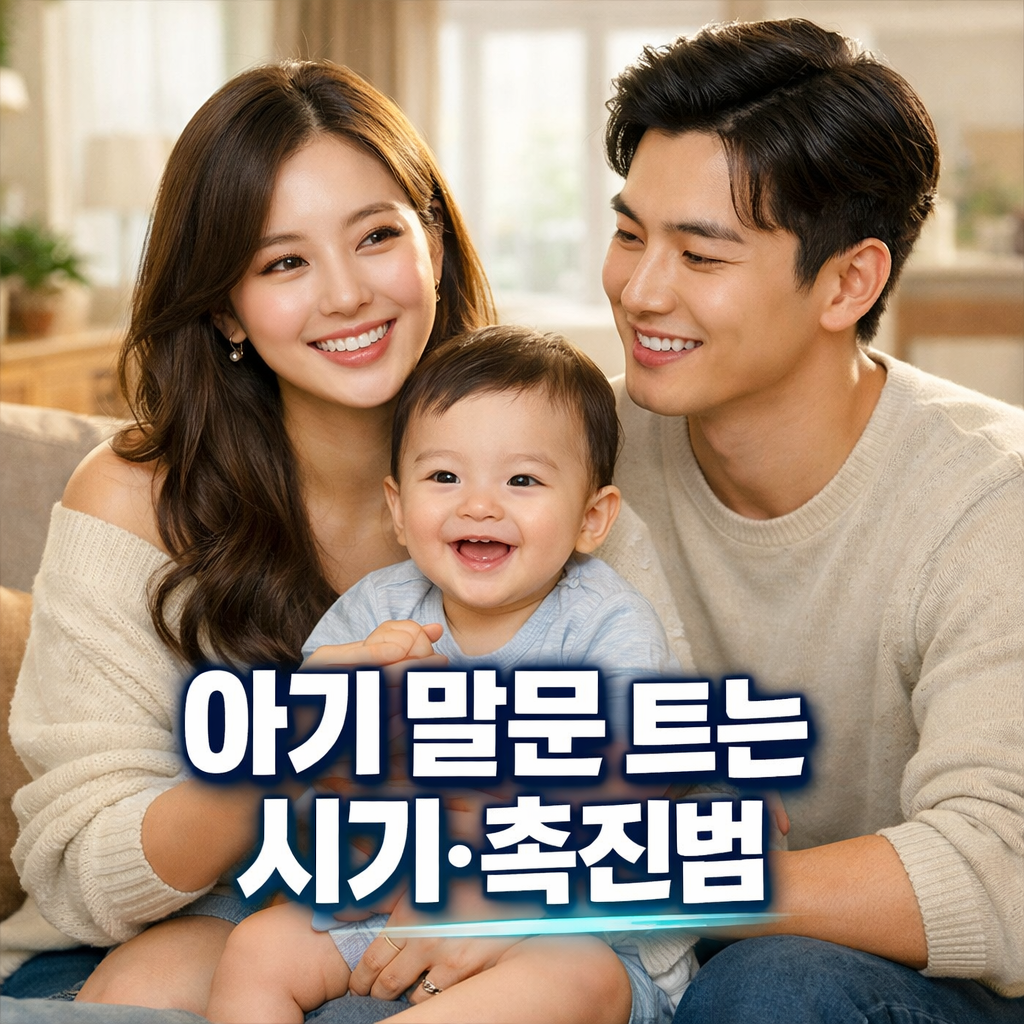 아기가 말문 트이는 시기와 발달 촉진법