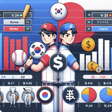 한일 프로야구 선수 연봉 비교 분석 관련 사진
