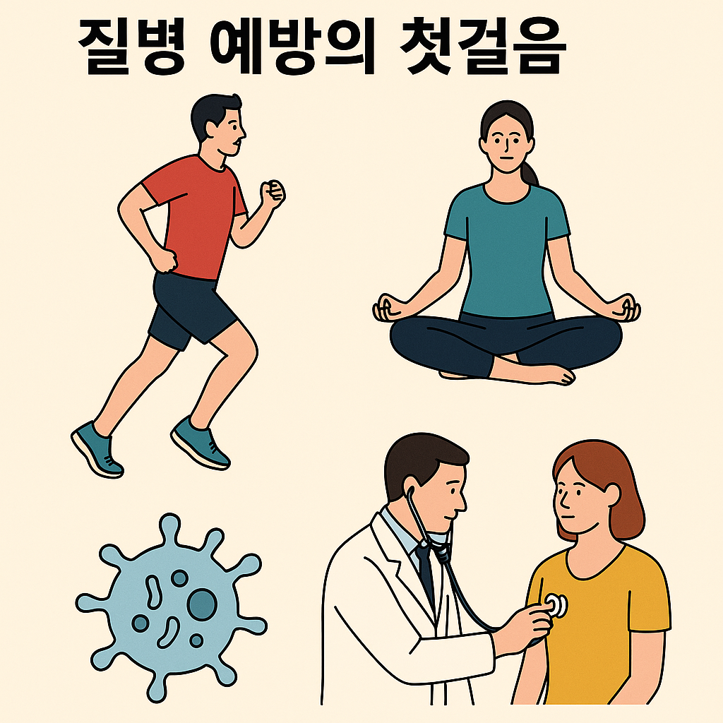 운동과 면역력 강화 관련 사진