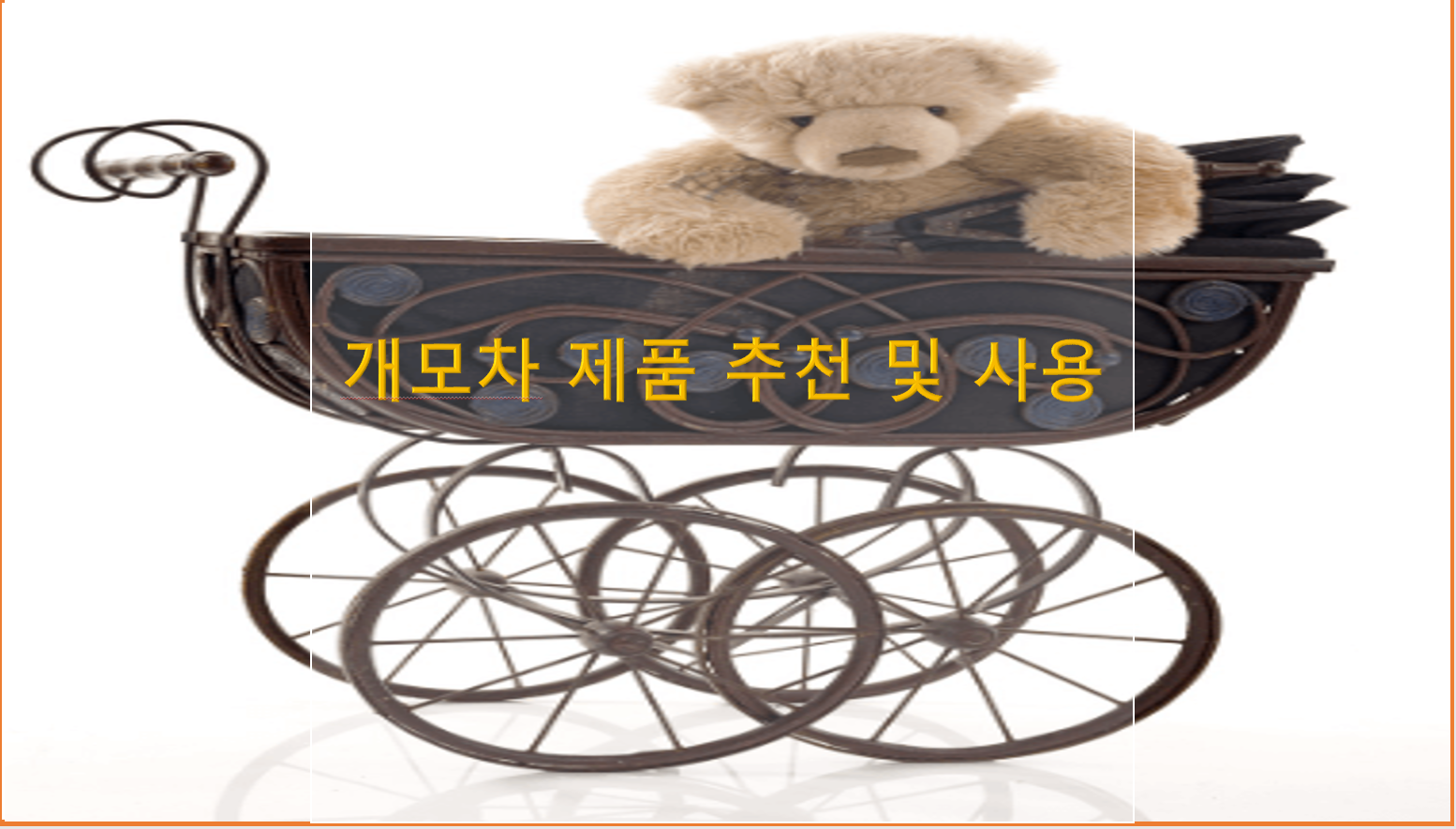 개모차 추천 및 사용