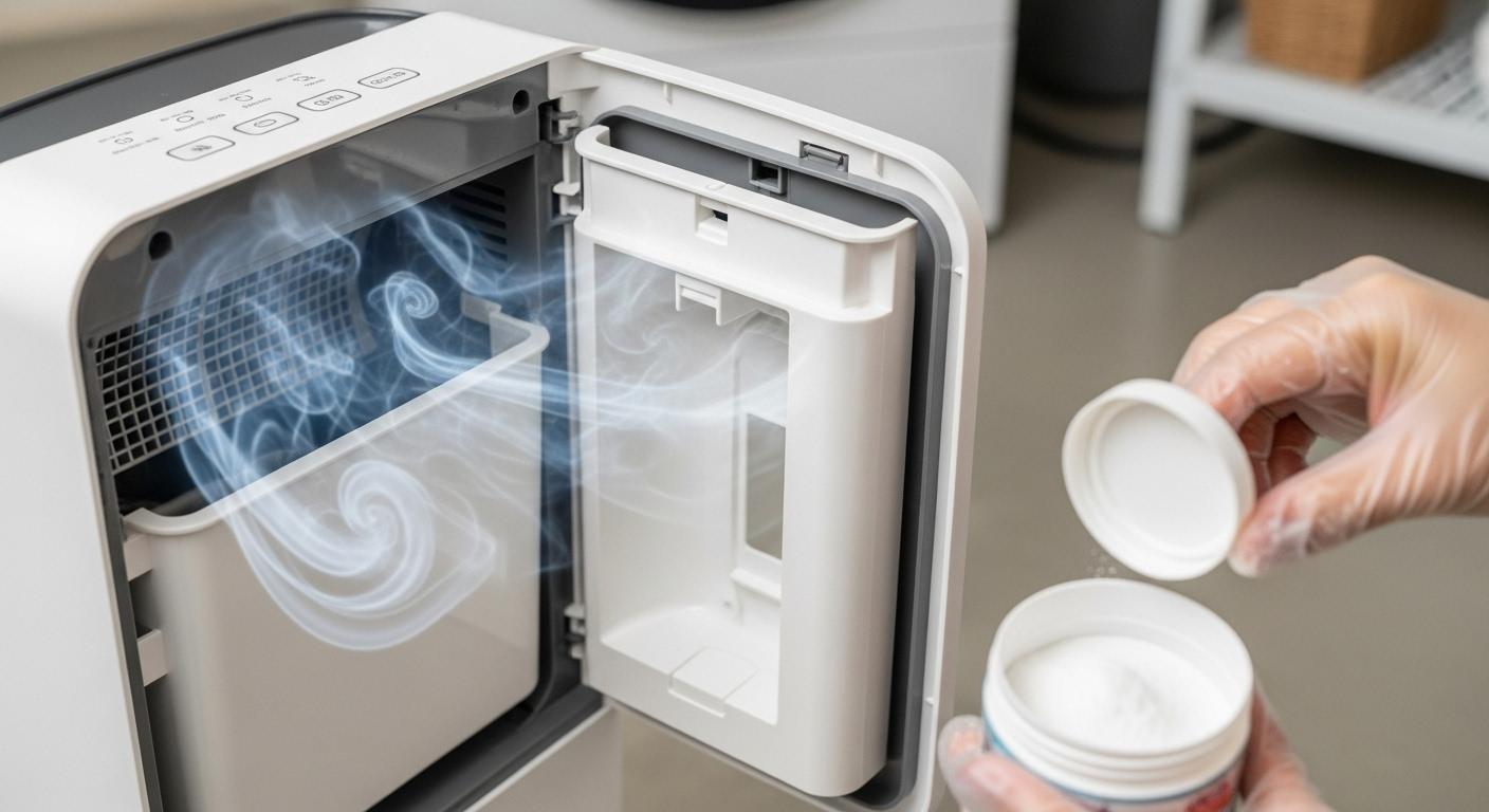 제습기 냄새 빼기