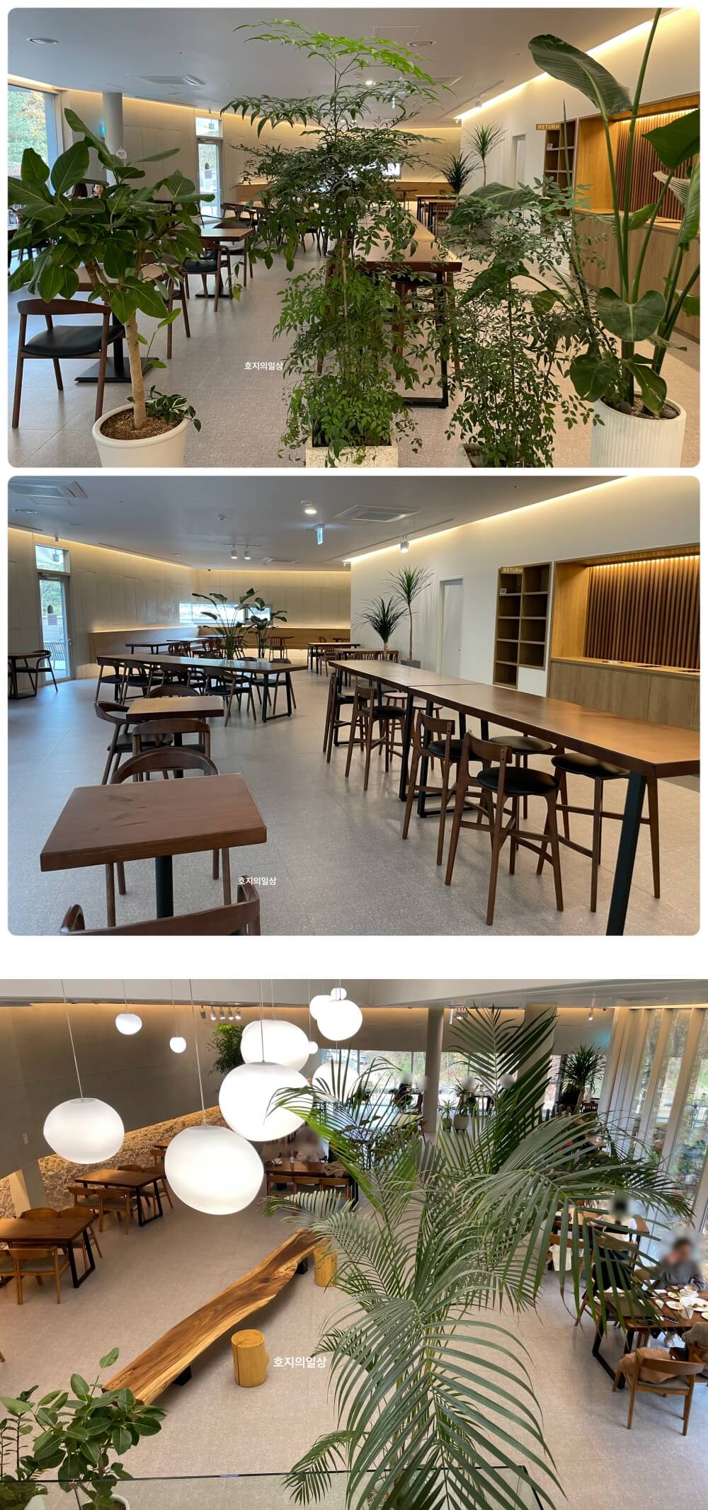 화성 동탄 대형 브런치 카페인 중리 - 매장 2층 좌석