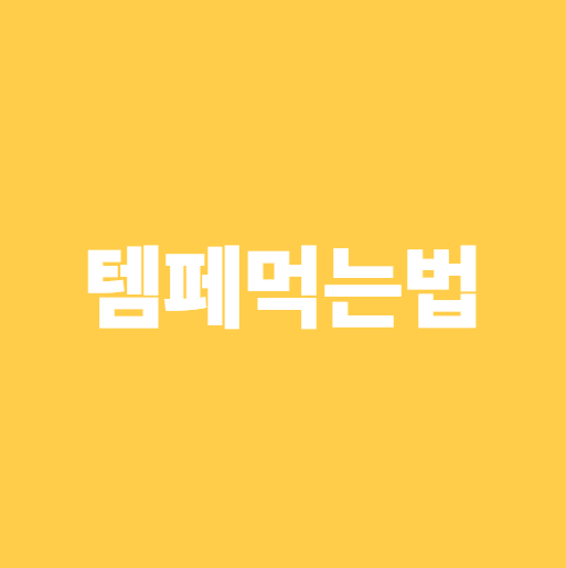 템페 먹는 법