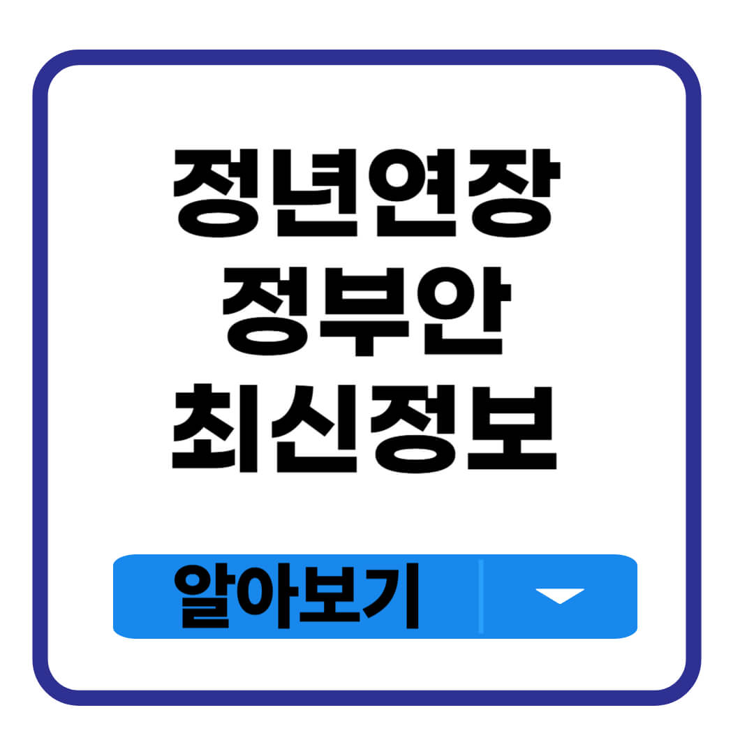 정년연장 정부안