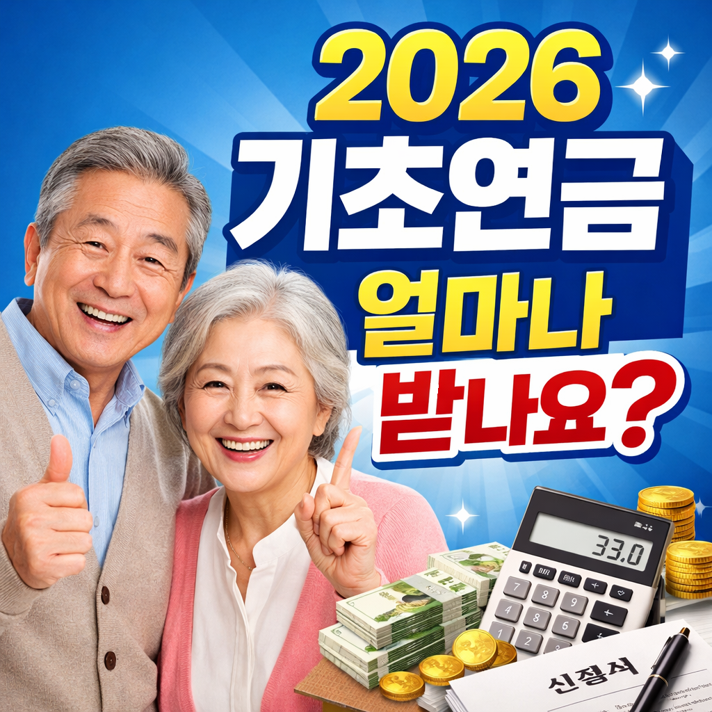 2026 노인 기초연금 조건 지급금액 신청방법 한눈에 정리!