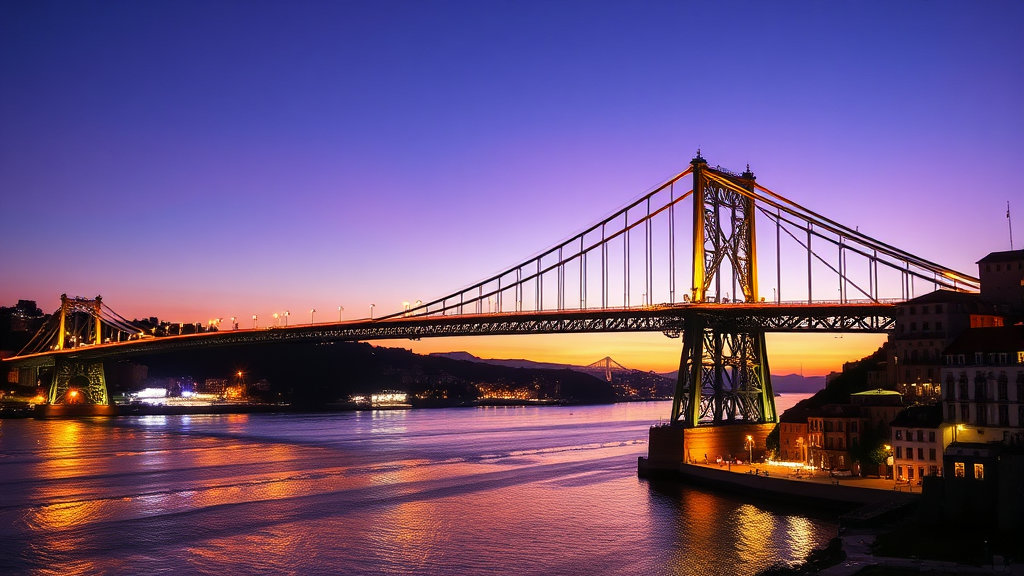 동 루이스 다리 야경