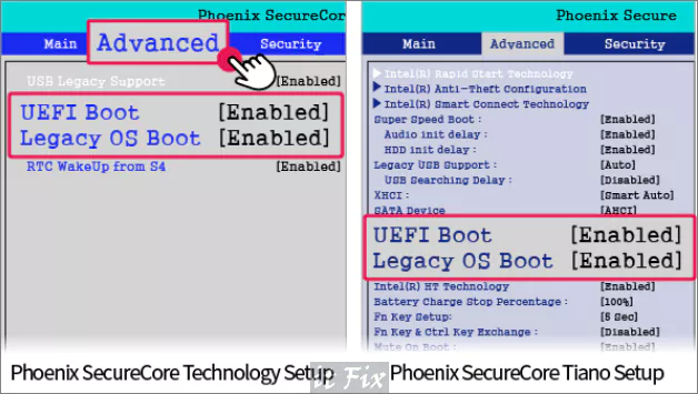 LG 노트북 uefi 활성화