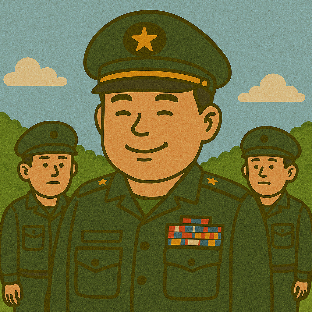 장성(별)군인의 모습