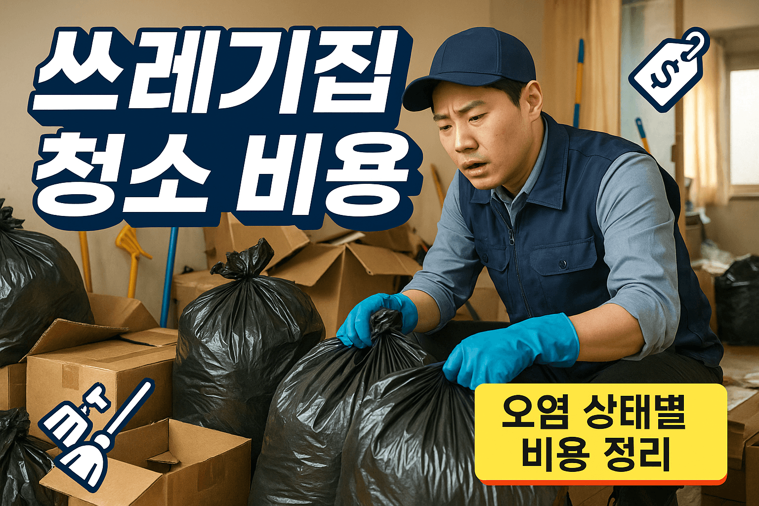 쓰레기집 청소 비용 오염 상태별 비용 정리