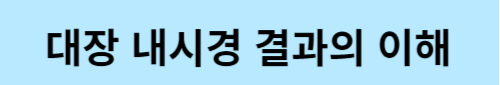 대장 내시경 검사 결과의 이해