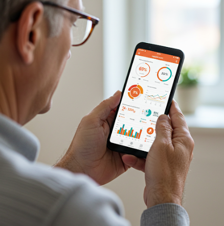 질병 발생 위험 낮추기: IT 기술 기반 맞춤형 건강 관리 관련 사진