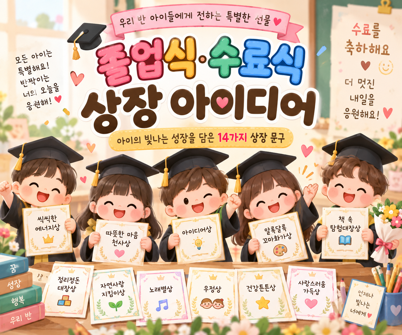 반짝이는 우리 반 졸업 상장 아이디어