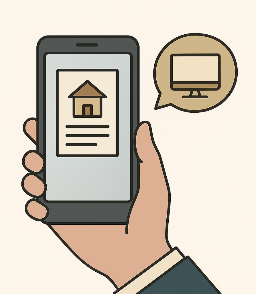 부동산 등기부등본 비대면 발급 일러스트