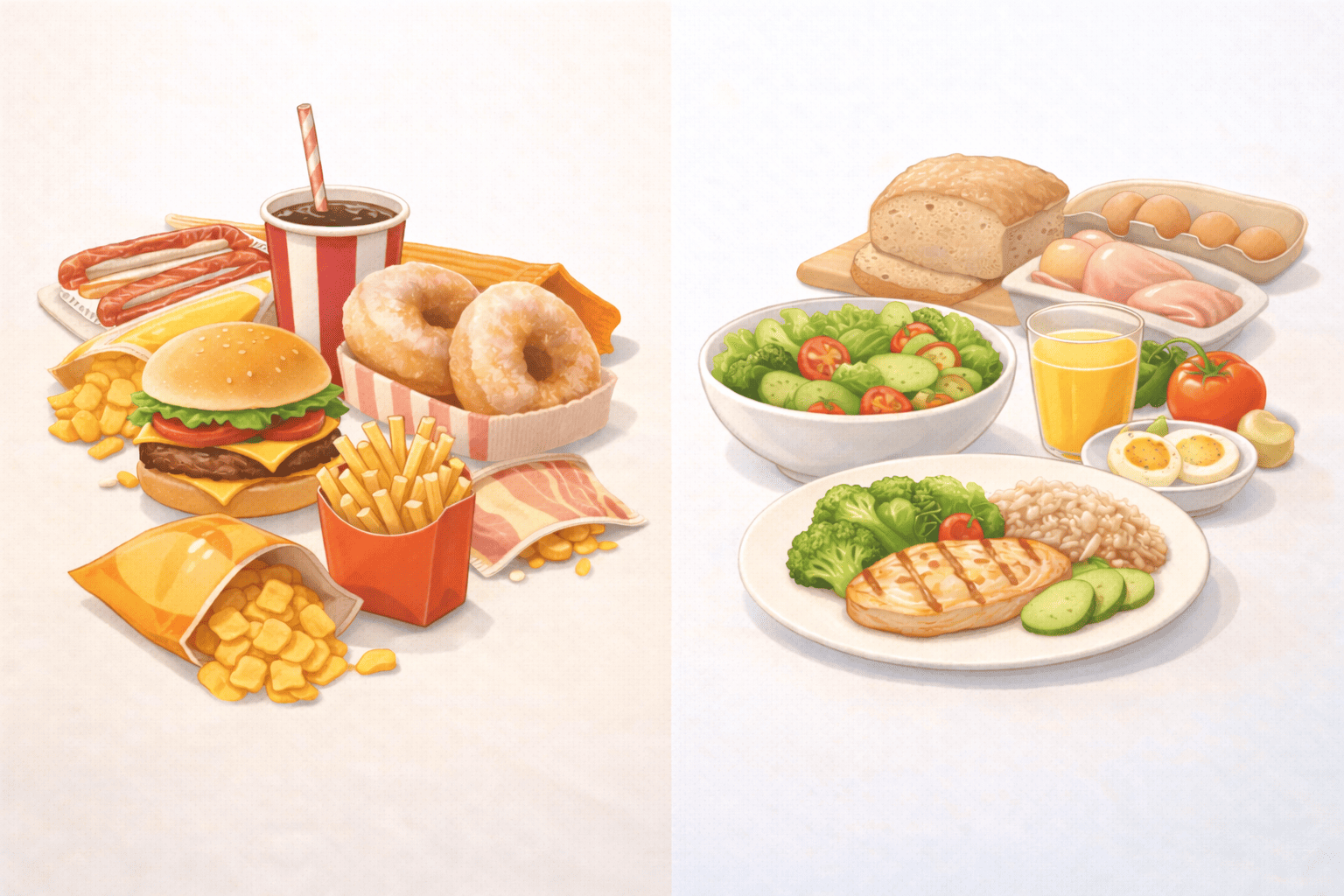 초가공식품 관련 사진