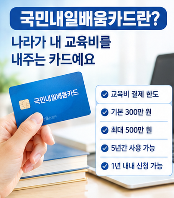 국민내일배움카드 최대 500만원! 신청부터 발급, 사용까지 싹다 알려 드려요
